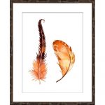 Flourishing Feather 4A Framed